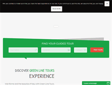 Tablet Screenshot of greenlinetours.com